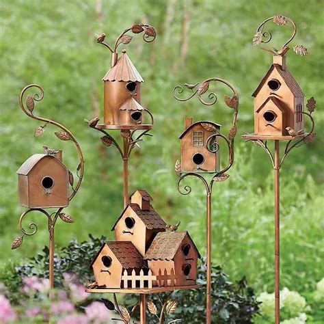 metal birdhouses for outdoors